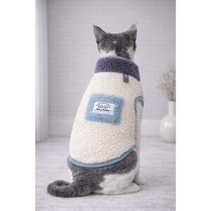 🐶 Cozy Sherpa Fleece Pet Vest | Small Dog 5–8 lbs Warm Jacket